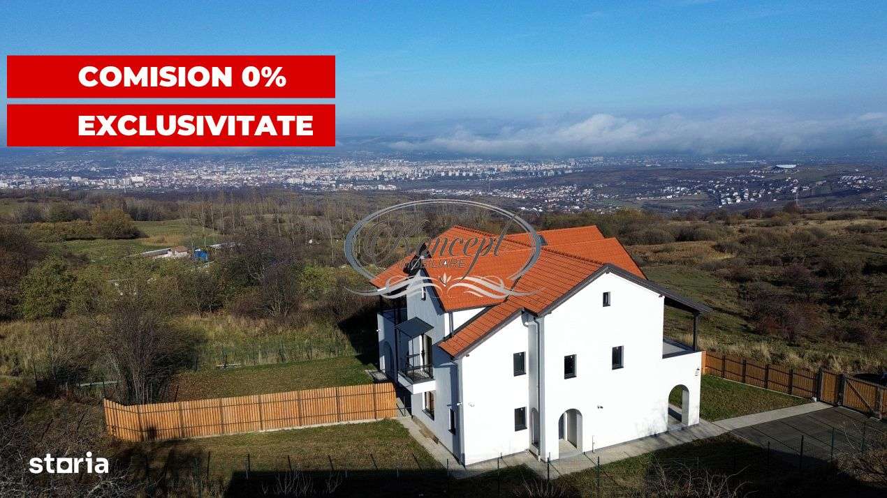 Duplex modern Feleacu cu vedere panoramica spre Cluj - Imagine principală: 2/19