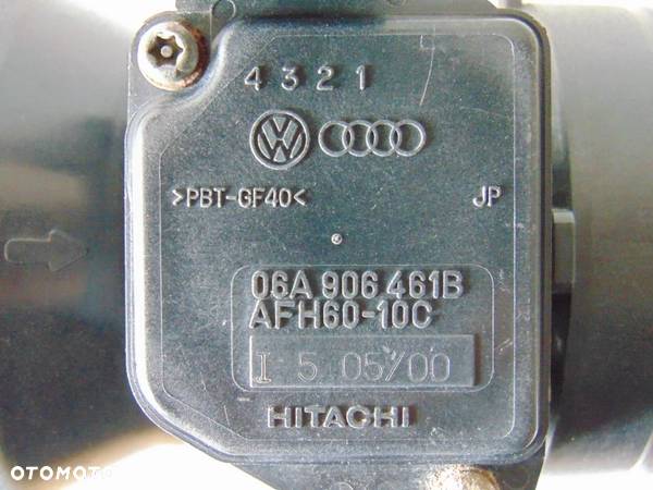 ORYGINAŁ przepływomierz 06A906461B AFH60-10C Audi A3 A4 B5 B6 VW Golf 4 IV Bora Passat Seat Leon 1.6 - 10