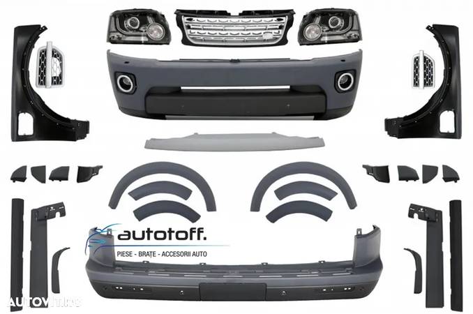 Pachet exterior Land Rover Discovery 3 (04-09) Conversie la Discovery 4 Facelift - 1