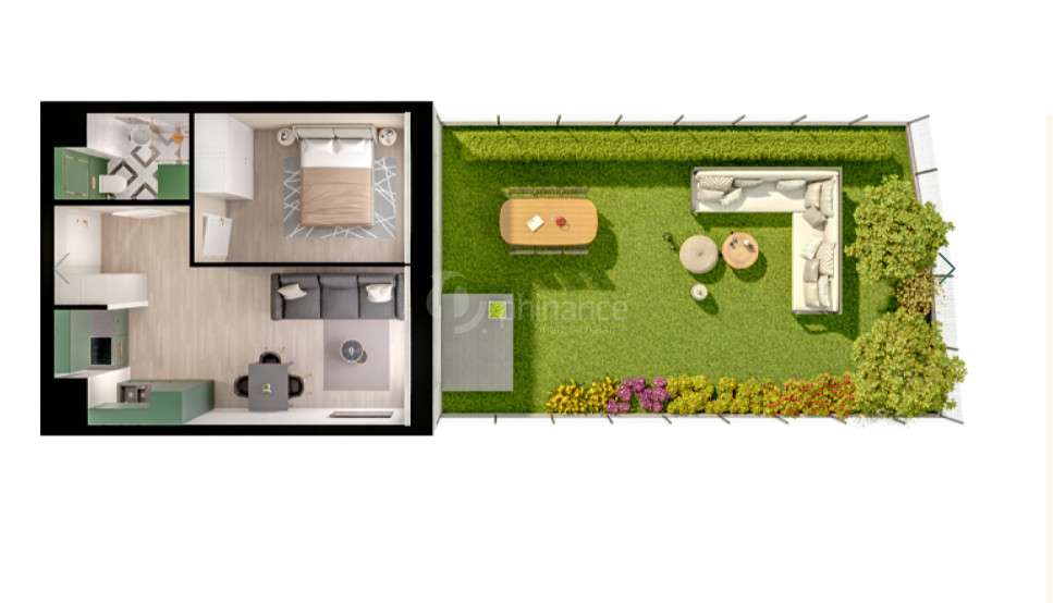 Ogródek aż 60m²| 2pok. 36m²| Doskonała lokalizacja-11