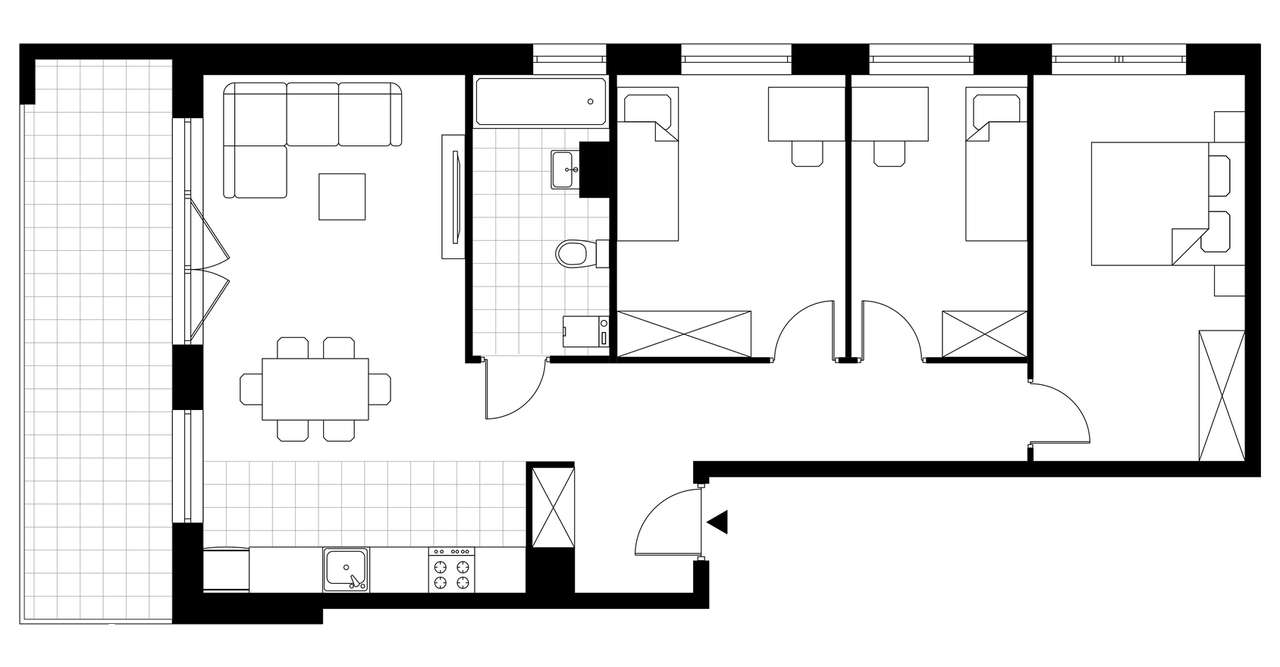 4-pokojowe mieszkanie 76m2 + balkon Bez Prowizji - Pełny obrazek: 3/8