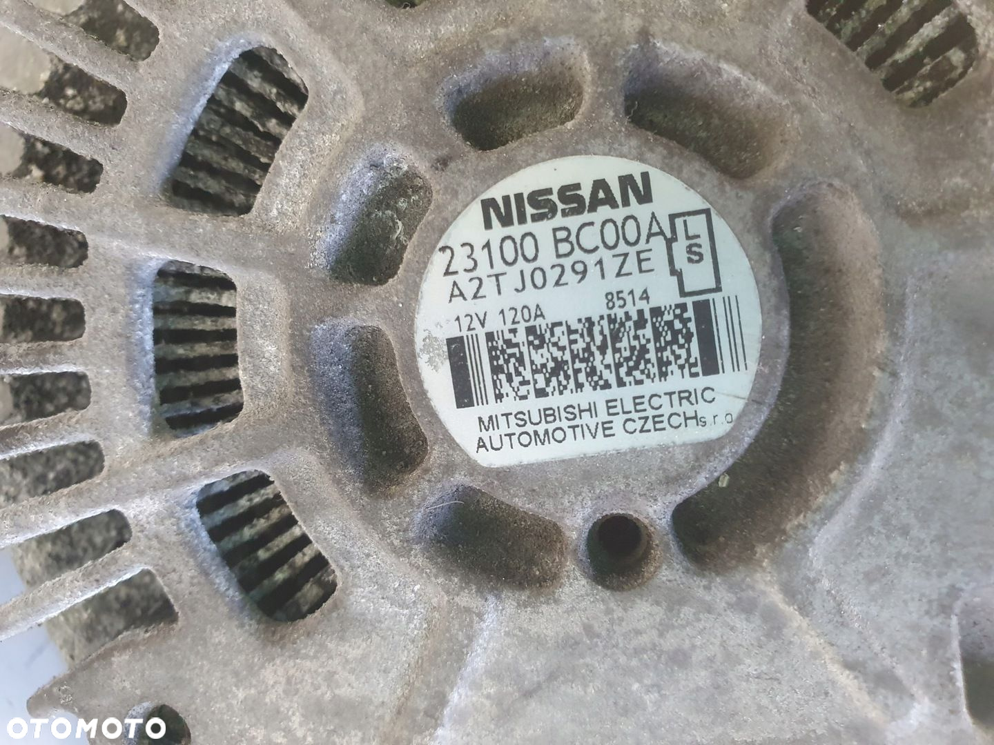 Nissan Qashqai J10 1.6 16V ALTERNATOR 120A A2TJ0291ZE oryginał - 2