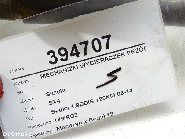 MECHANIZM WYCIERACZEK PRZÓD SUZUKI SX4 (EY, GY) 2006 - 2022 1.9 DDiS (RW 419D) 88 kW [120 KM] olej - 5