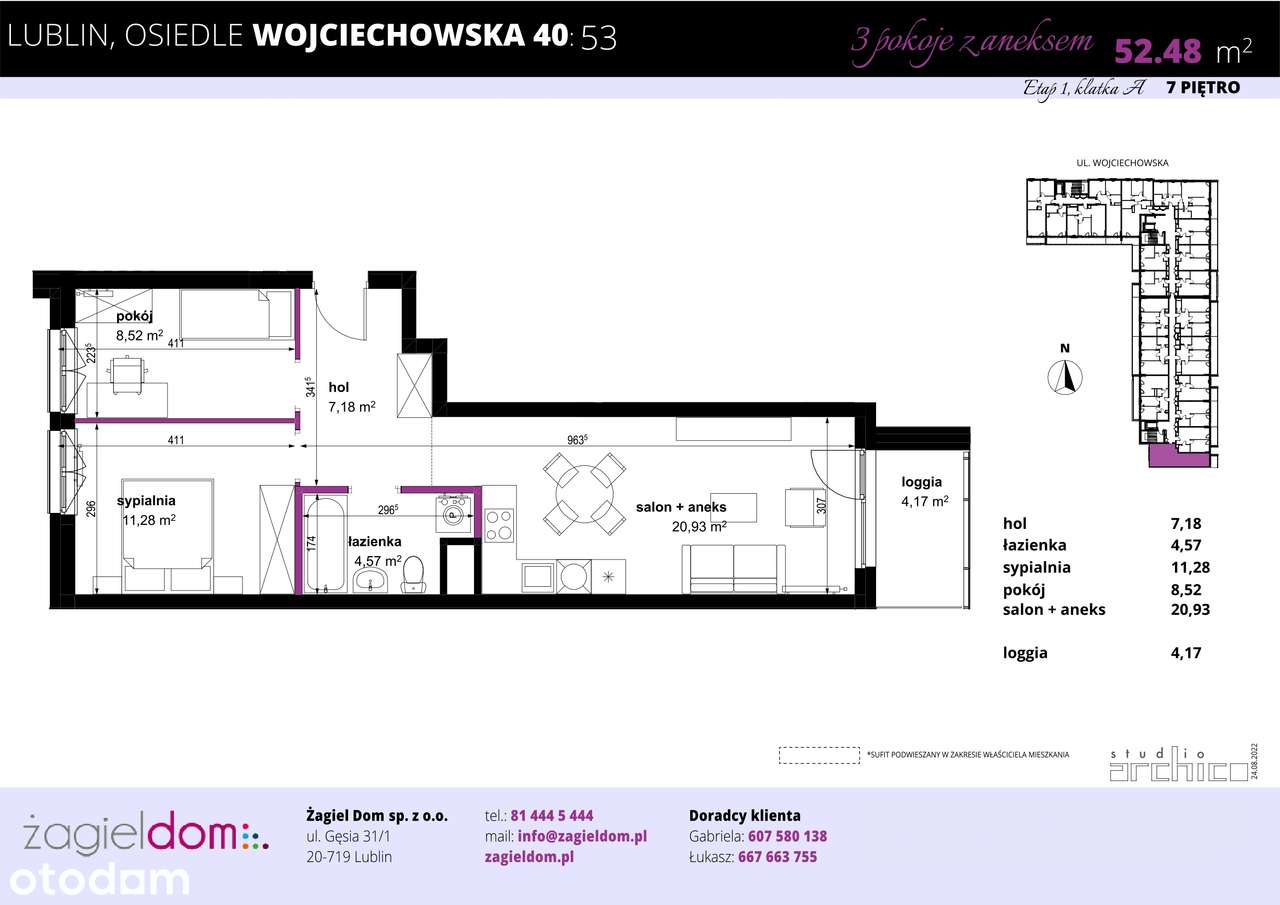 Wojciechowska Square | mieszkanie 53 - Pełny obrazek: 2/8