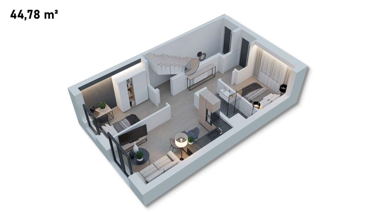 Z ogródkiem, miejsce postojowe w cenie! Przy wylotówce na A2 - Pełny obrazek: 3/13