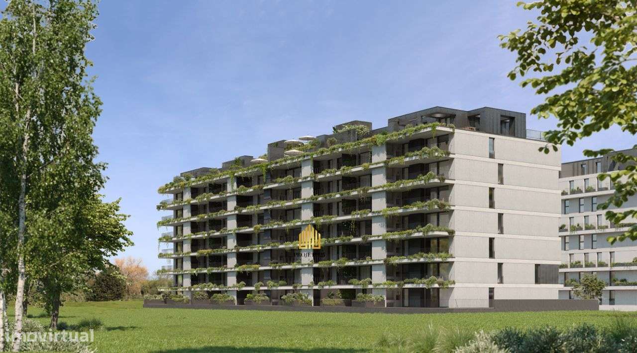 T1+1 com Terraço NOVO com Piscina em Condomínio Reservado com Jardins - Grande imagem: 3/21