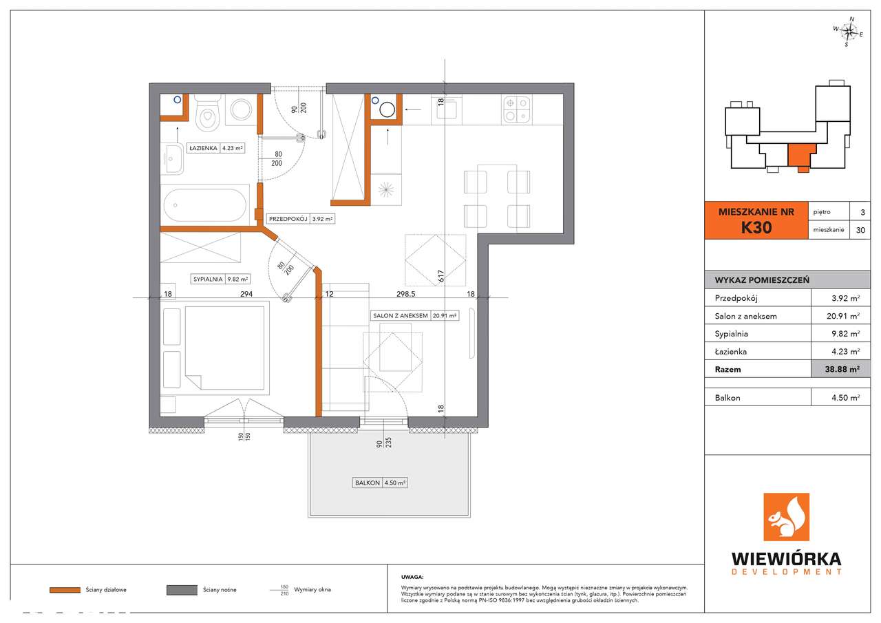 Nowa Sportowa | mieszkanie 2-pok. | K30 - Pełny obrazek: 2/6