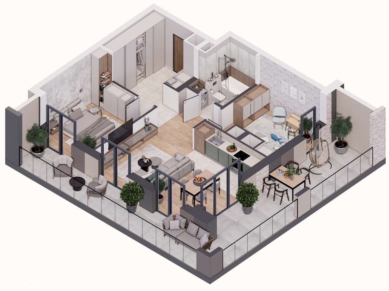 Wyszyńskiego Pstrowskiego | 3-pok. | 95/WP.A - Pełny obrazek: 3/16