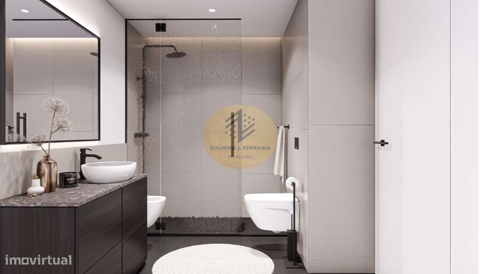 Apartamento T2 com varanda, garagem, Gaia-11