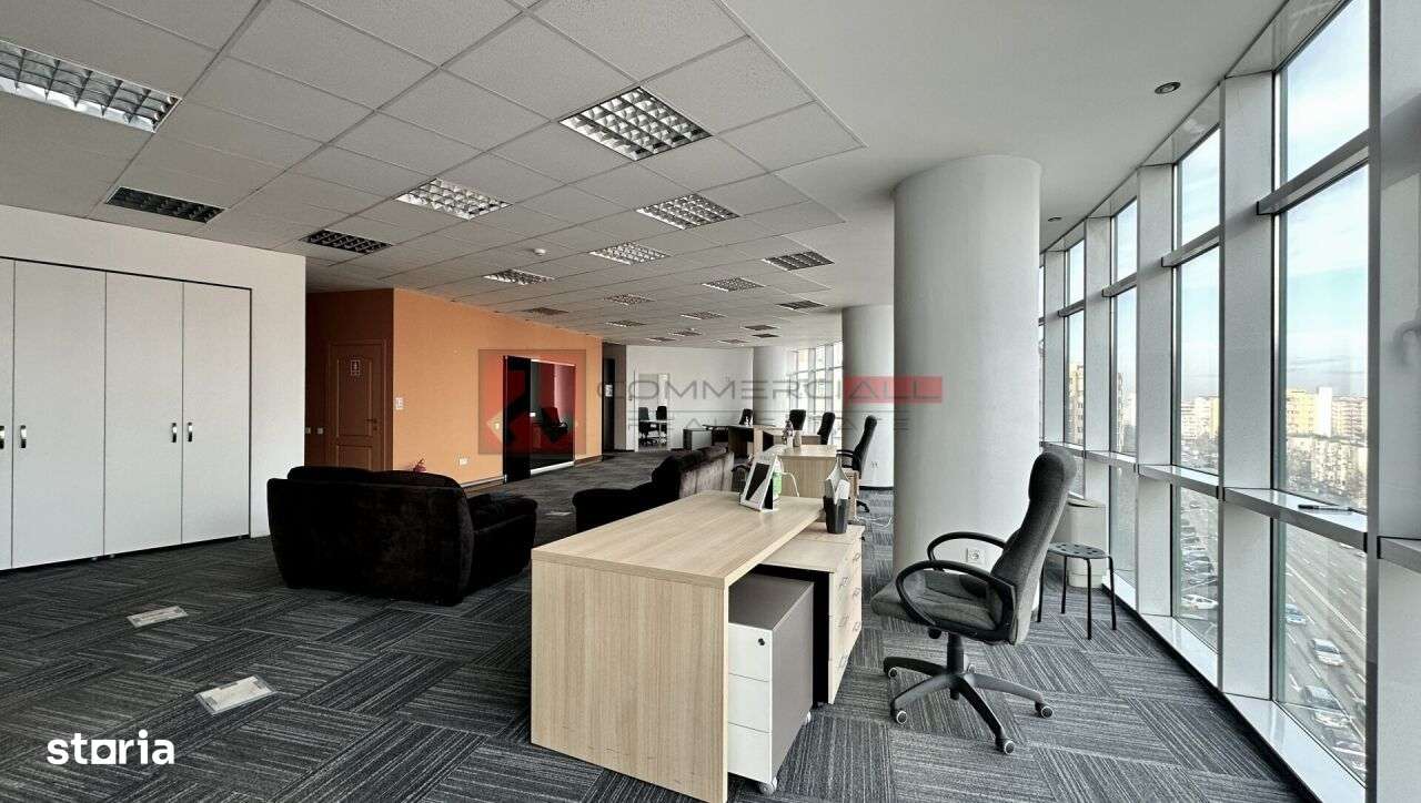 SPATIU BIROURI 167 MP | FERESTRE PANORAMICE | OPEN-SPACE - Imagine principală: 3/13