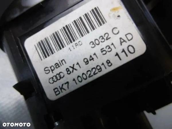 Audi A1 8X Przełącznik Włącznik Świateł 8X1941531AD - 3