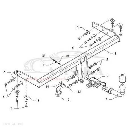 Hak Holowniczy Automat Do Nissan Almera Sedan 2000-2006 - 3