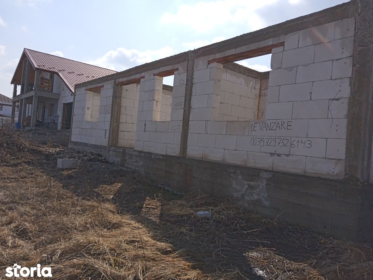 Ofer spre vânzare casă în construcție în comuna Chinteni jud Cluj
