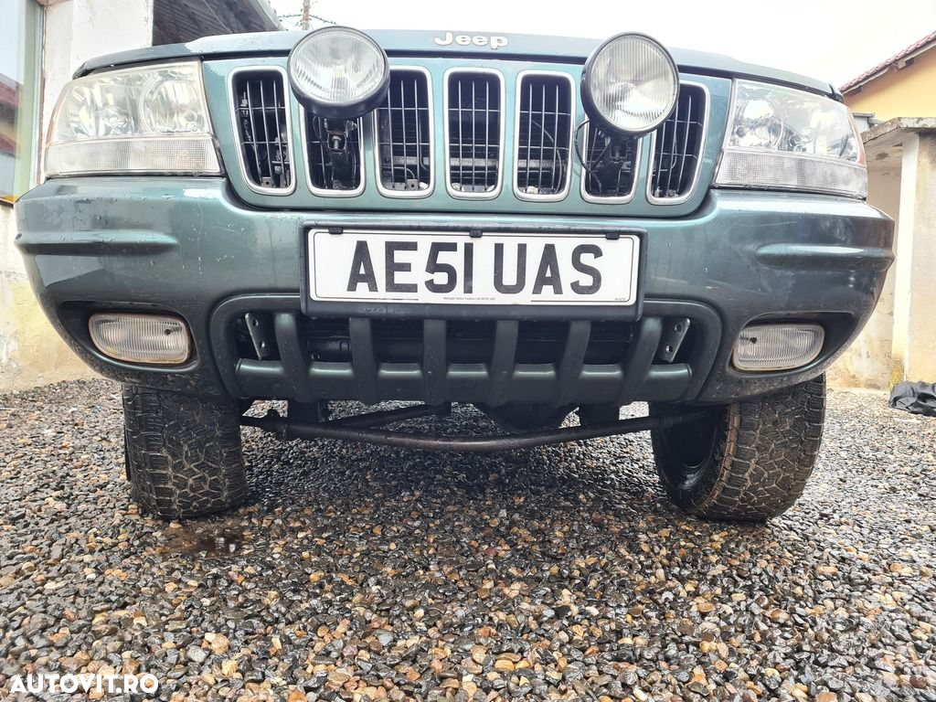 Bara fata Jeep Grand Cherokee II 1998 - 2004 VERDE (851) model cu spalatoare far - 2