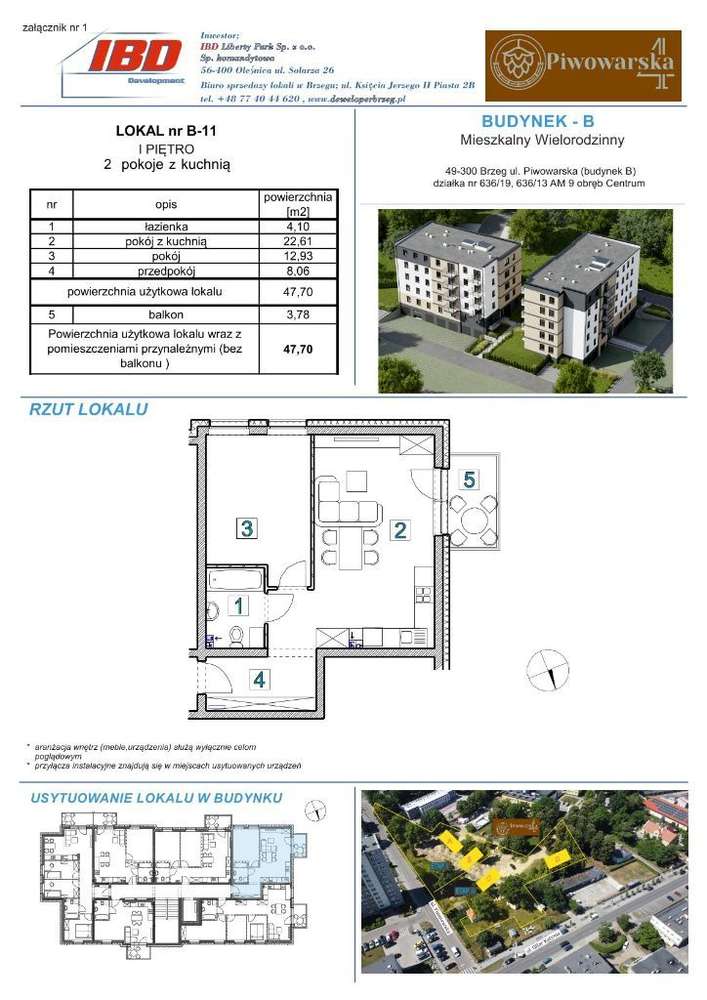 Mieszkanie o powierzchni 47,70 m2 - Pełny obrazek: 3/8