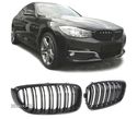 GRELHA DUPLA PARA BMW SERIE 3 GT F34 13-18 LOOK M4 PRETO BRILHANTE - 1