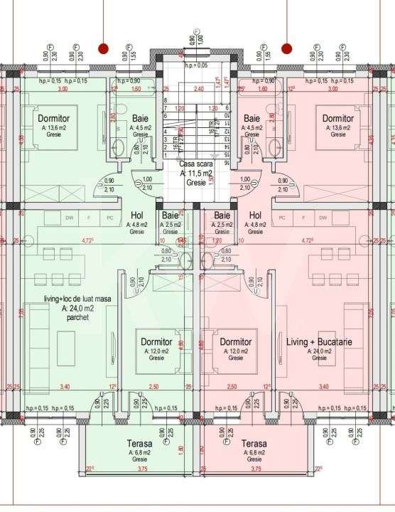 Apartament 3 camere, doua bai, terasa mare-Natura la tine acasa! Crist - Imagine principală: 4/15