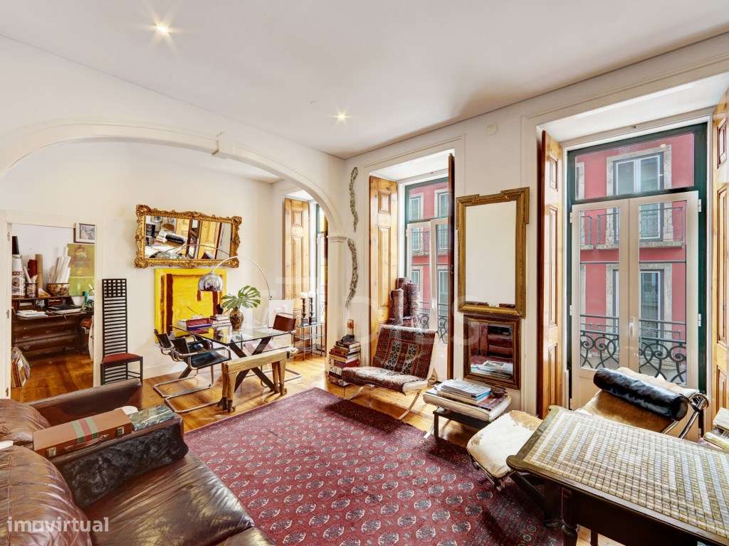 Apartamento T3+2 com grande terraço na Praça da Alegria - Grande imagem: 3/19