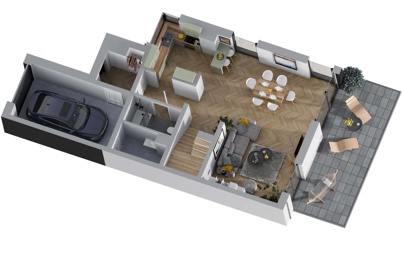 Nowe domy w Nowosolnej z furtką do lasu-8