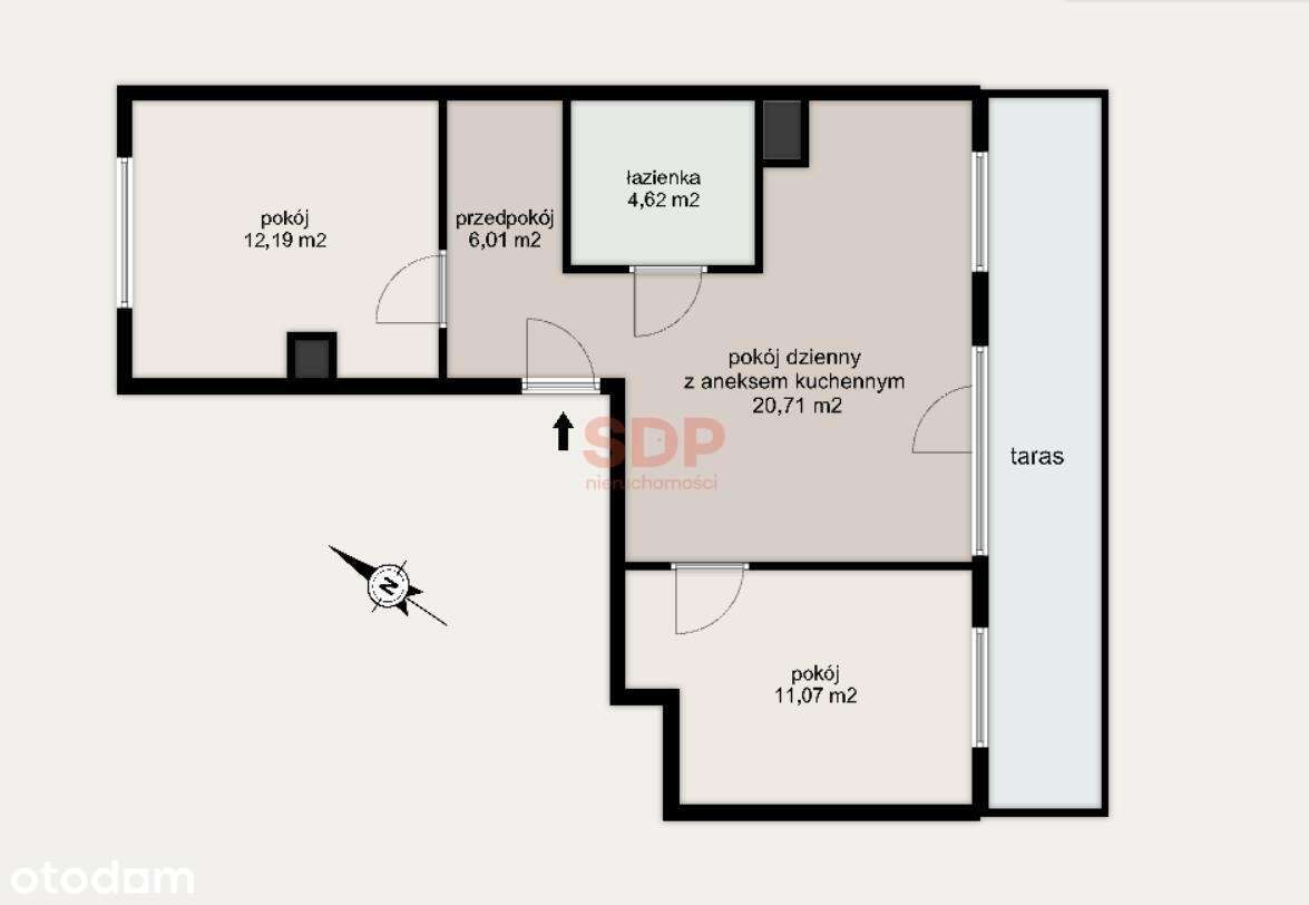 Promocja! Gotowe do zamieszkania 3 pok. z tarasem! - Pełny obrazek: 2/11