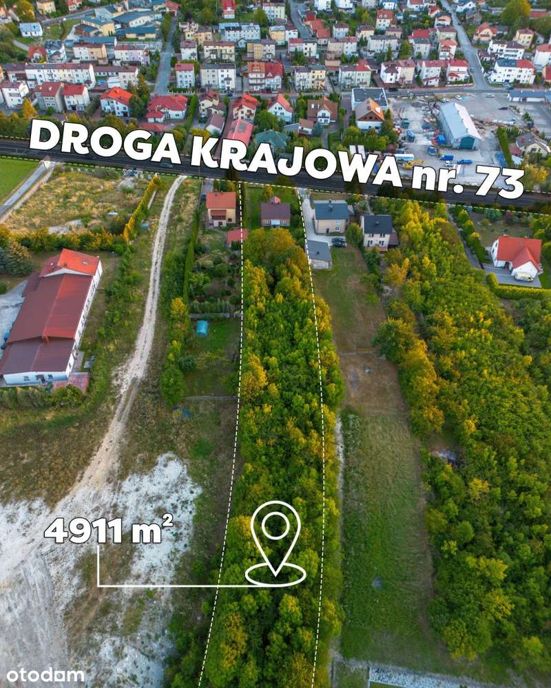 Działka 4911m2 w centrum ul. Objazdowa Busko Zdrój - Pełny obrazek: 4/5