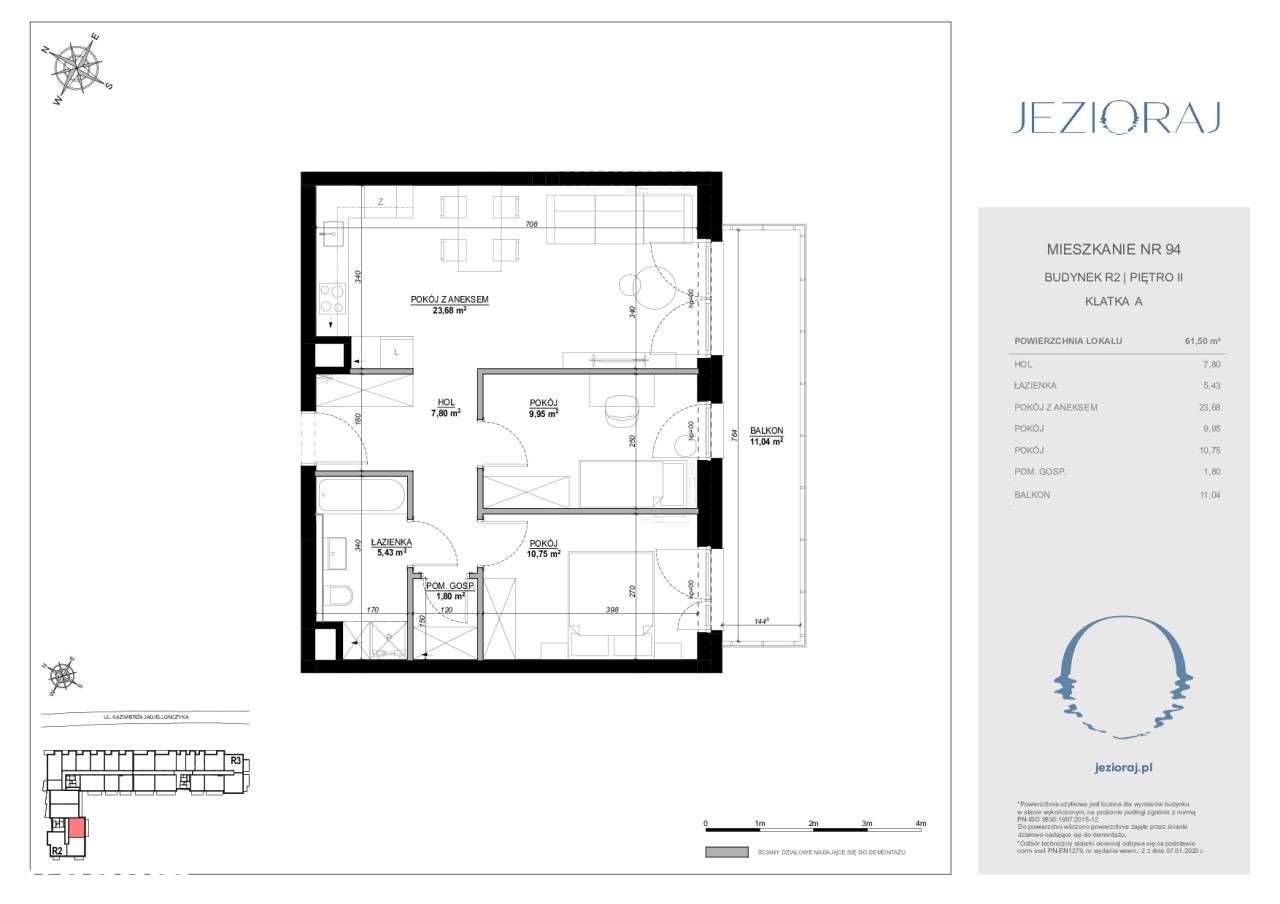 Mieszkanie 3 pokojowe - Osiedle Jezioraj-8