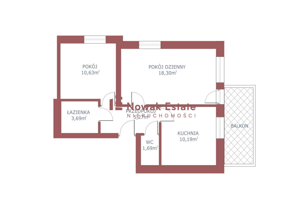 Ze słonecznym balkonem | blisko Kampusu UJ-19