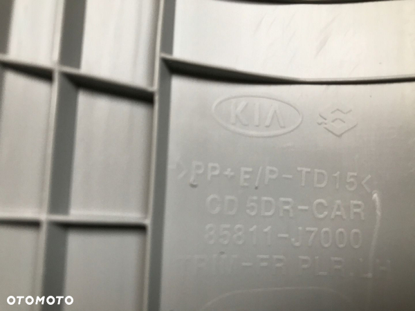 KIA CEED III LIFT OSŁONA POSZYCIE SŁUPKA PRZÓD LEWA ORYG 85811-J7000 21-23 - 3