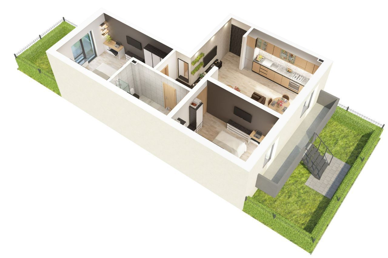 Dezvoltator – ONE Residence, apartament 3 camere cu gradina