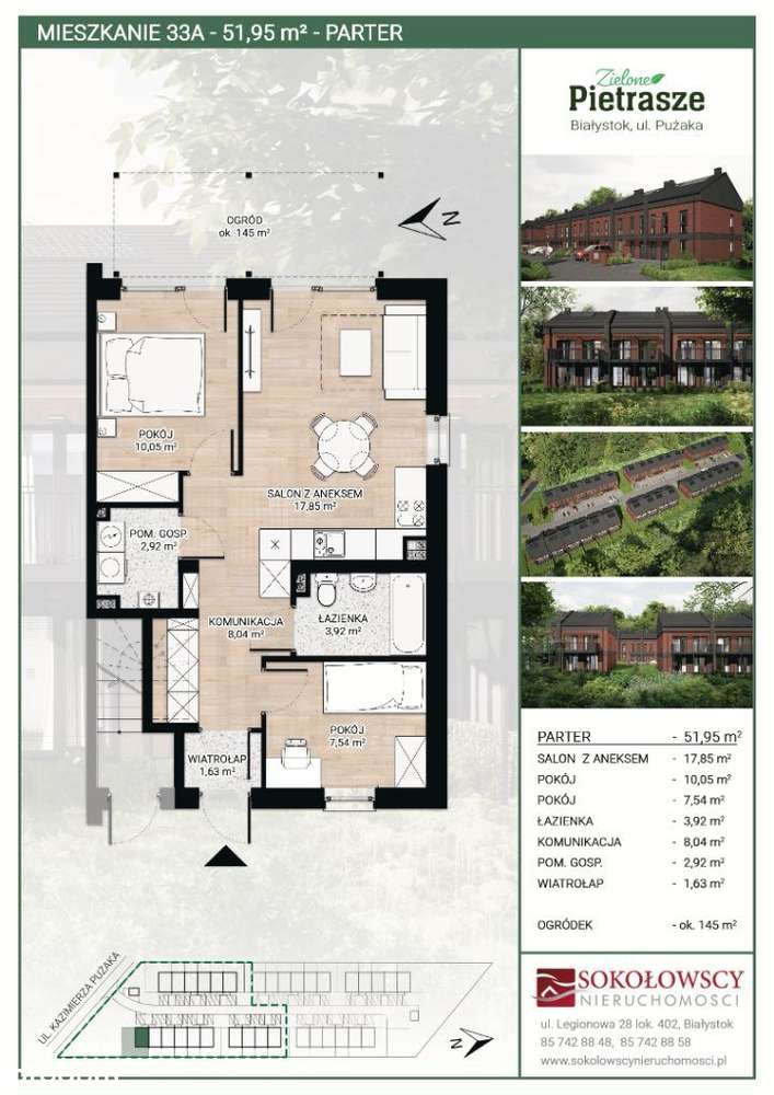 Jaroszówka - mieszkanie 57,68 m2+poddasze 29,64 m2-9