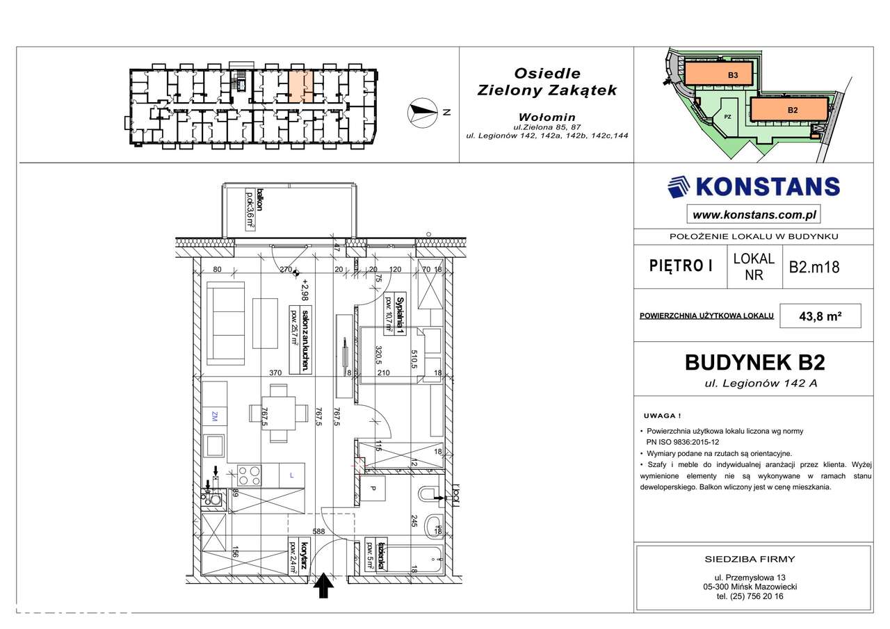 2-pokojowe mieszkanie 43m2 Bezpośrednio - Pełny obrazek: 2/4
