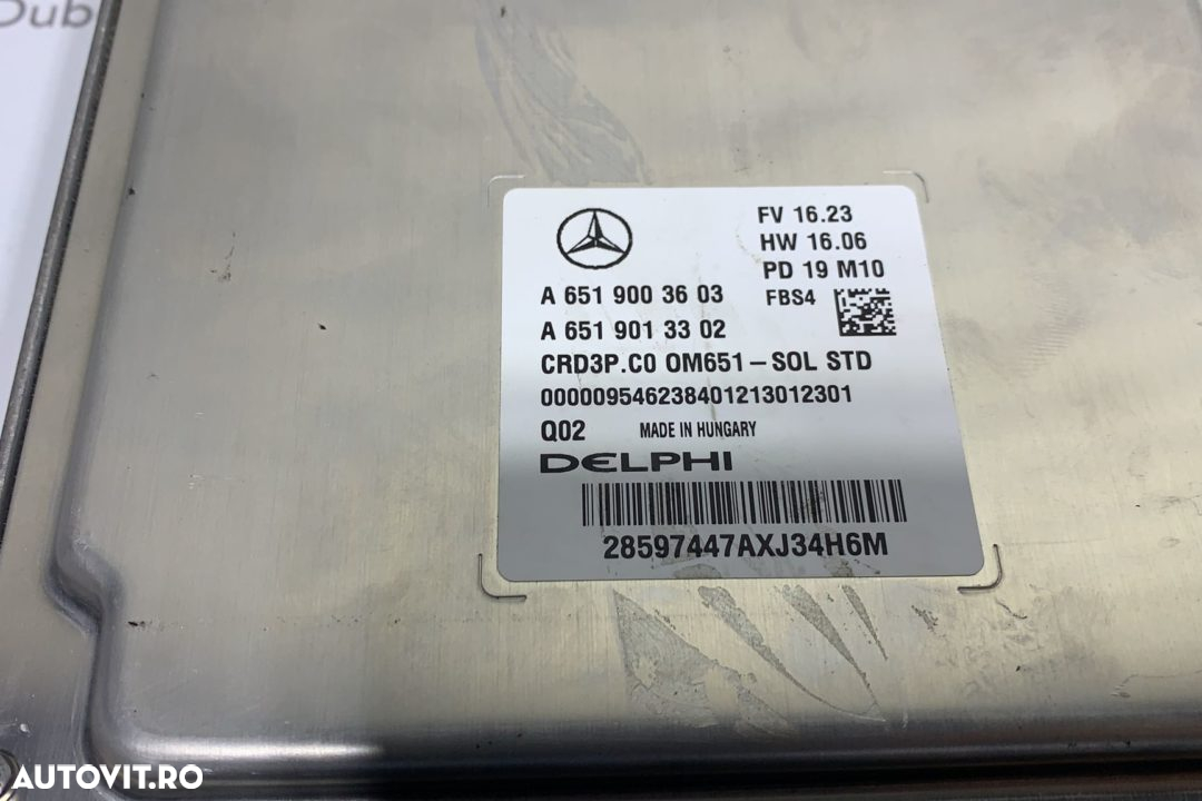 Calculator ECU A6519003603 A6519013302 Mercedes Sprinter 907 2018 - 2