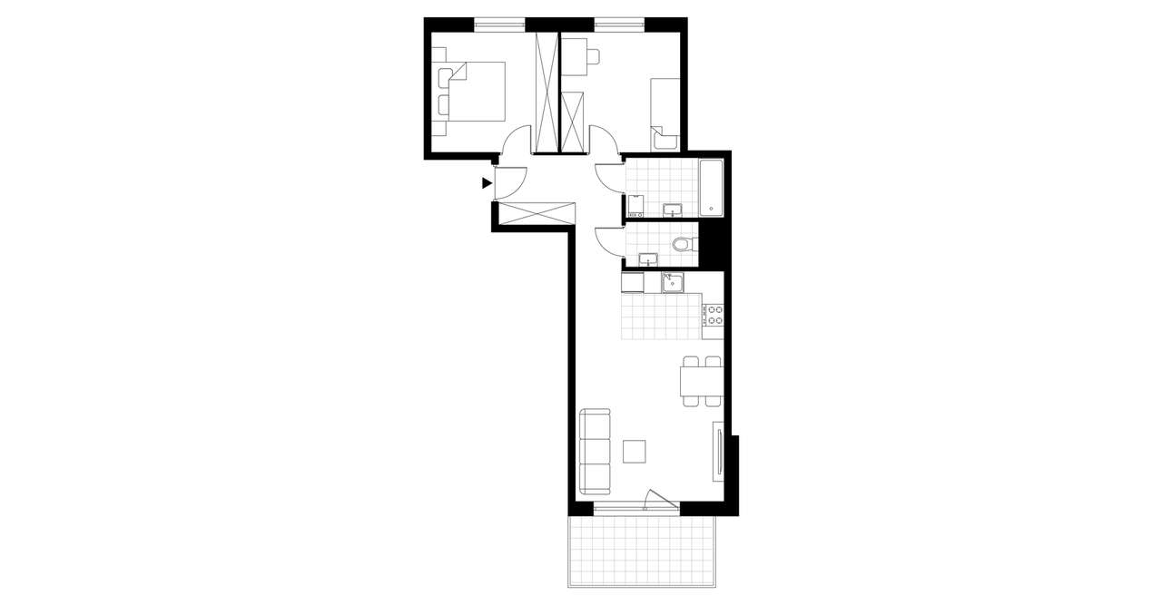 3-pokojowe mieszkanie 60m2 + balkon Bez Prowizji - Pełny obrazek: 4/6