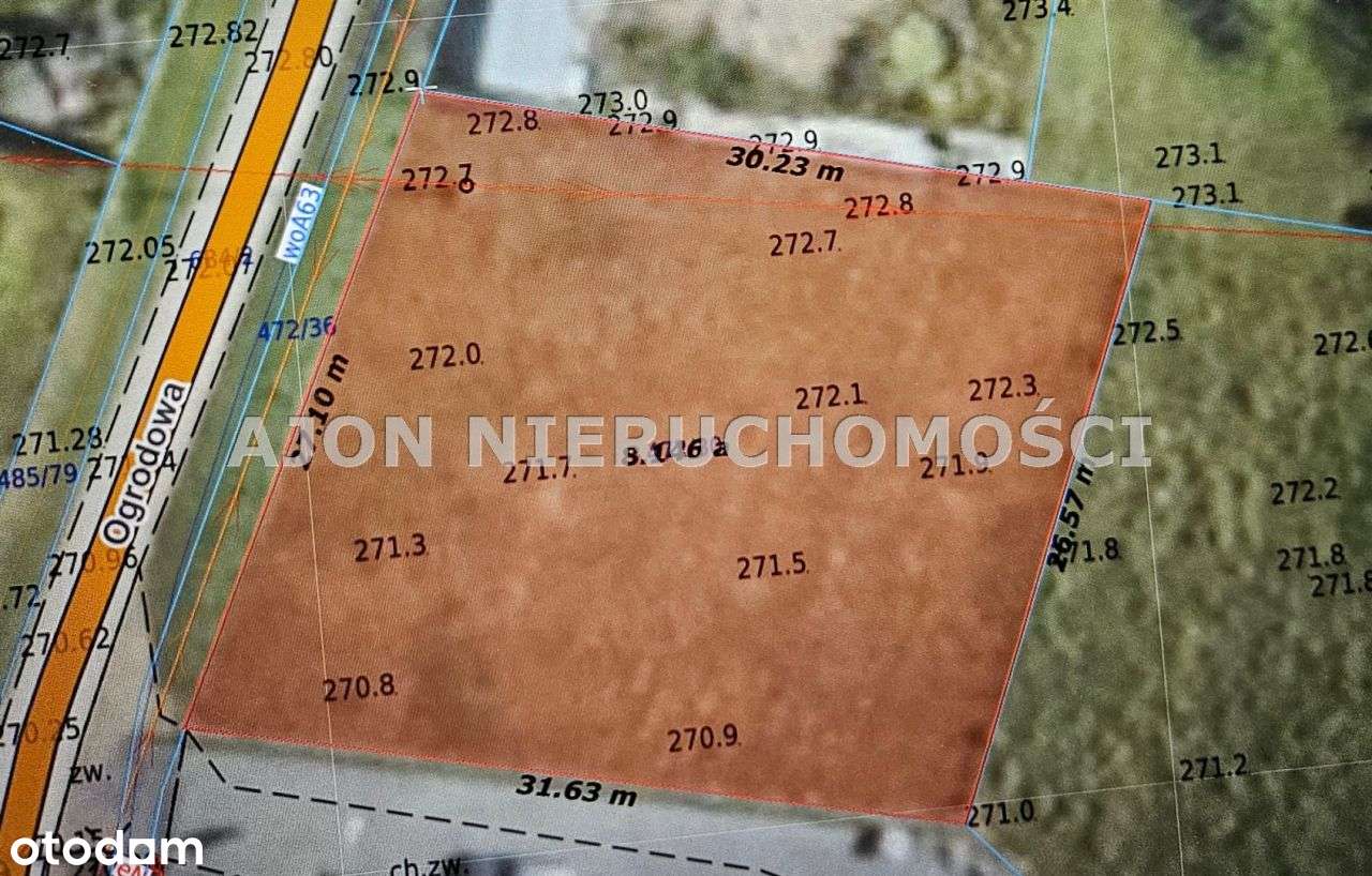 Działka budowlana 817m2 Stara Wieś - Piękna!-13