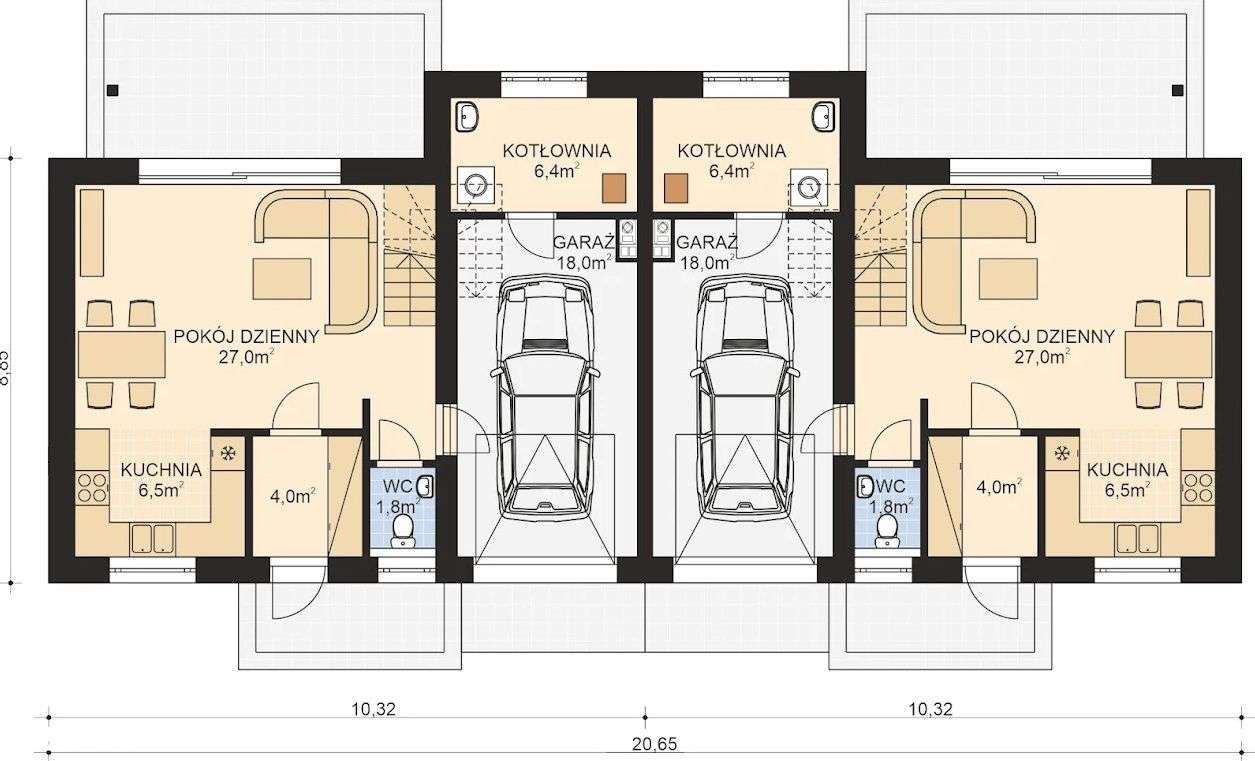 Dom jednorodzinny w zab. bliźniaczej Kalinówka - Pełny obrazek: 4/5