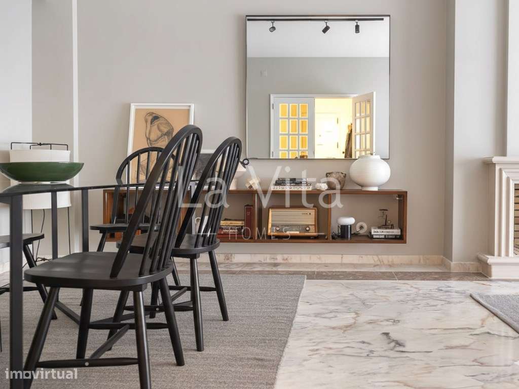 Apartamento T3, totalmente remodelado, no Bairro do Rosário em Casc...-3