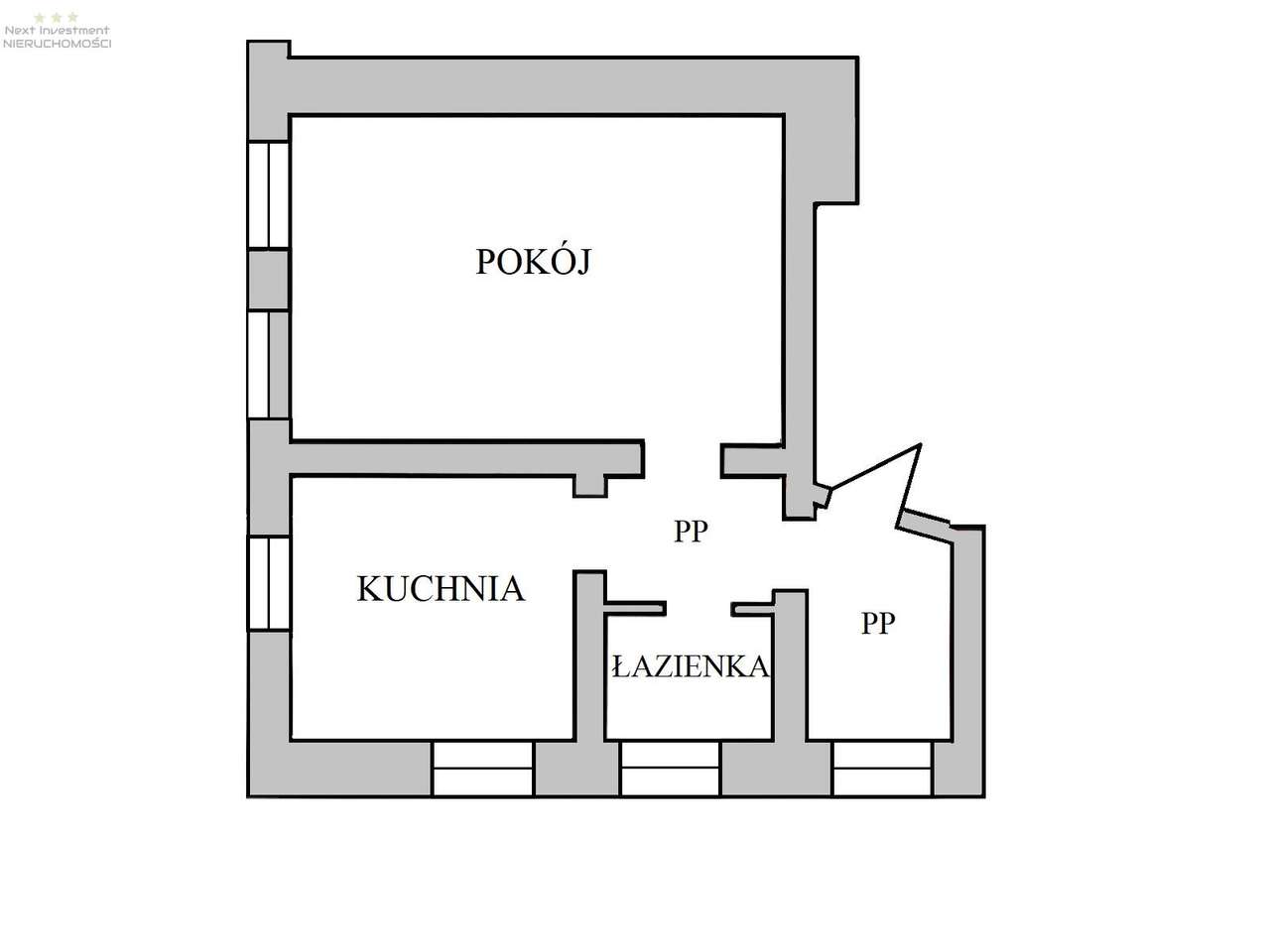 Duża kawalerka z możliwością 2 pokoi Pyskowice Rynek-8