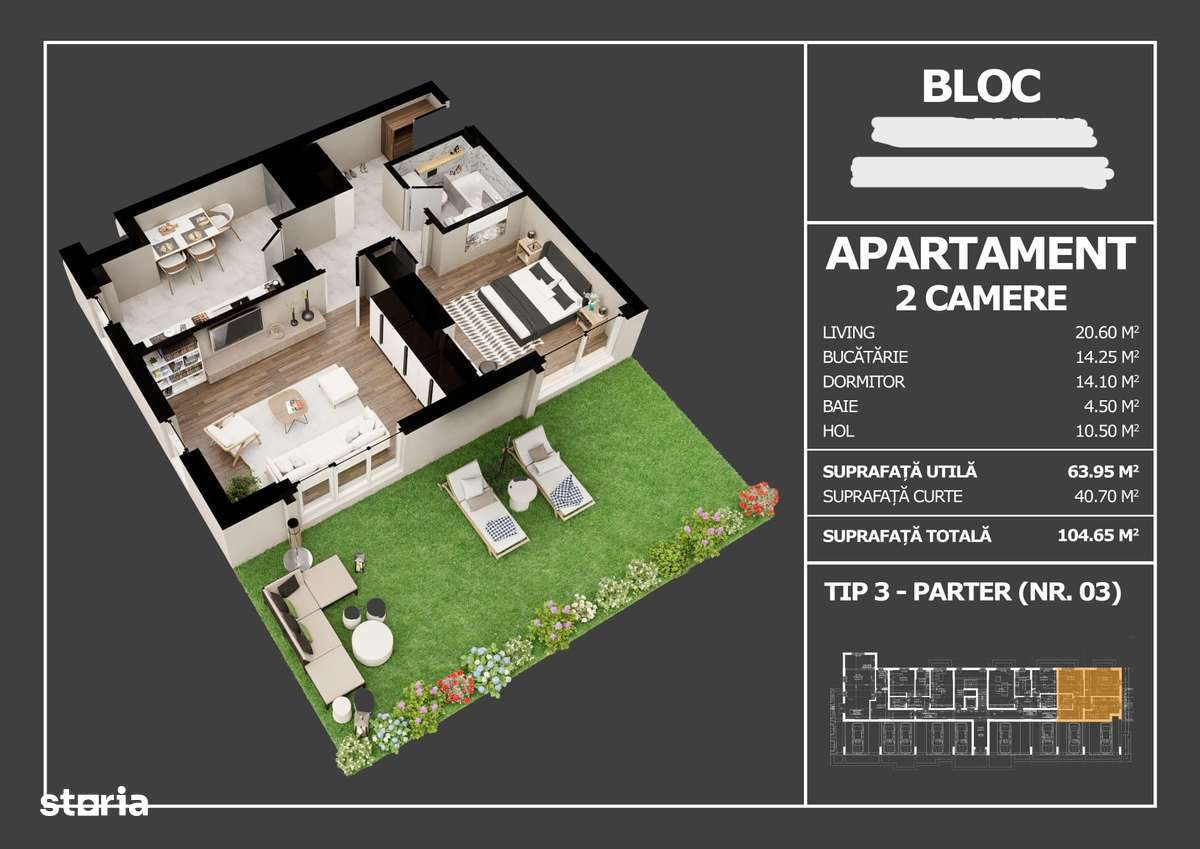 Apartament decomandat de vânzare - Popești Leordeni - 102 mp utili-0