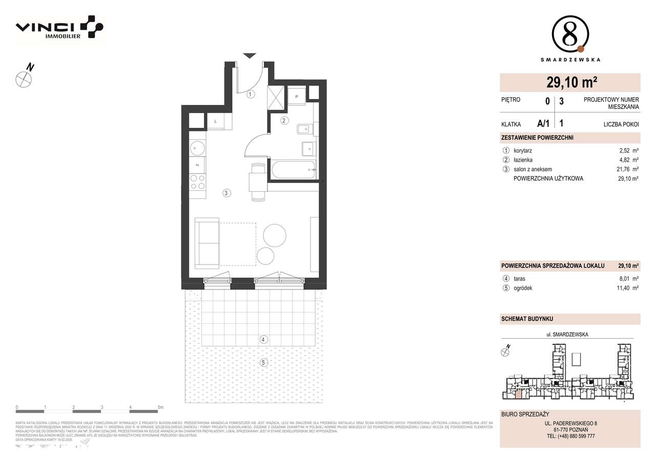 Smardzewska 8 | mieszkanie 1-pok. | A/1/0.3 - Pełny obrazek: 2/6