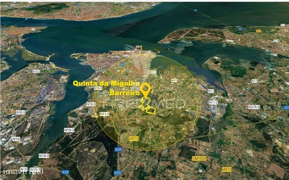 Terreno Urbanizável com Potencial de Desenvolvimento – Barreiro / M... - Grande imagem: 4/5