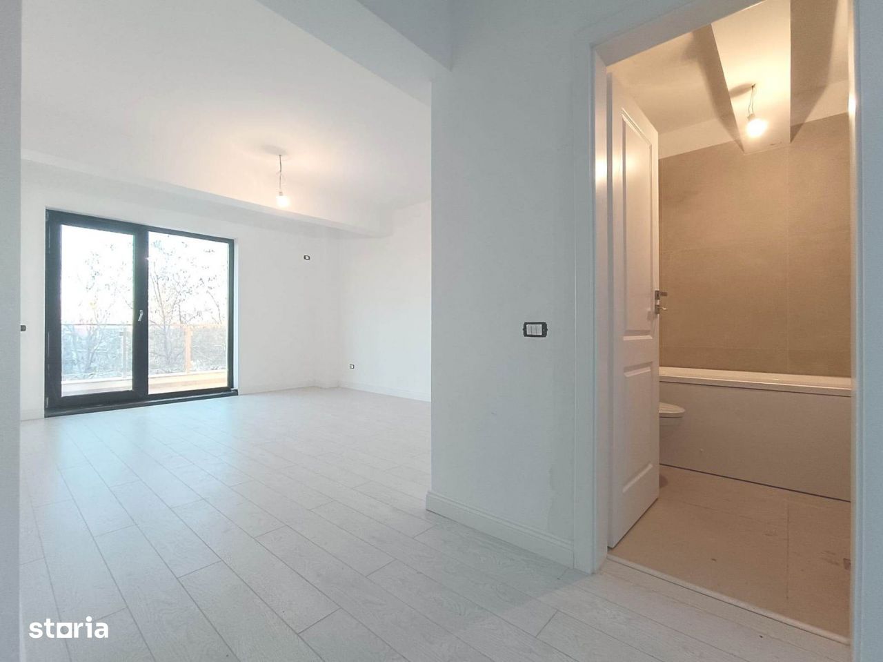 Apartament nou 2 camere etaj 2 zona Straulesti apropae de  Lidl