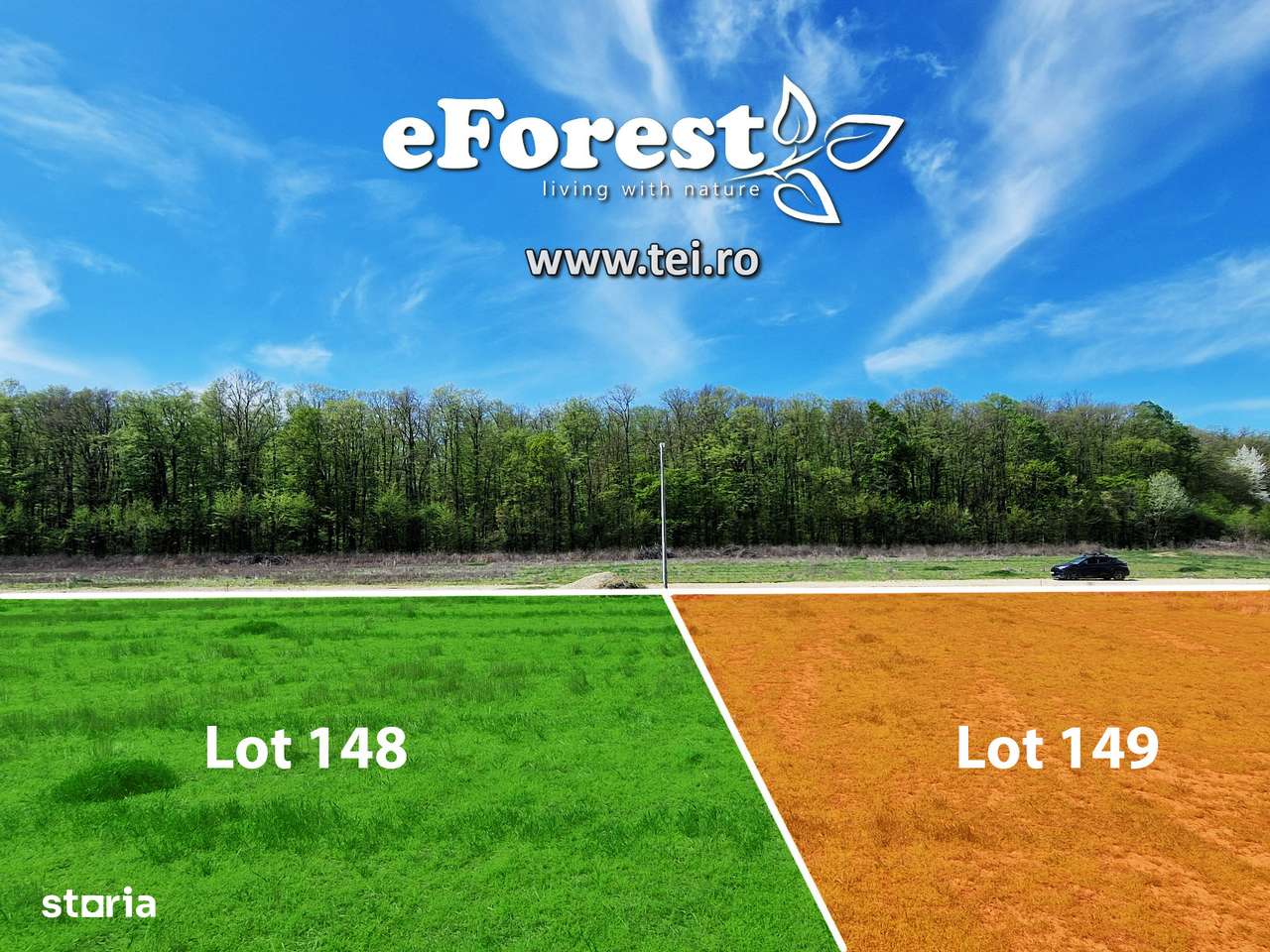 Loturi de casă 720 - 900 mp, langă Pădure în eForest, acces asfaltat - Imagine principală: 5/13