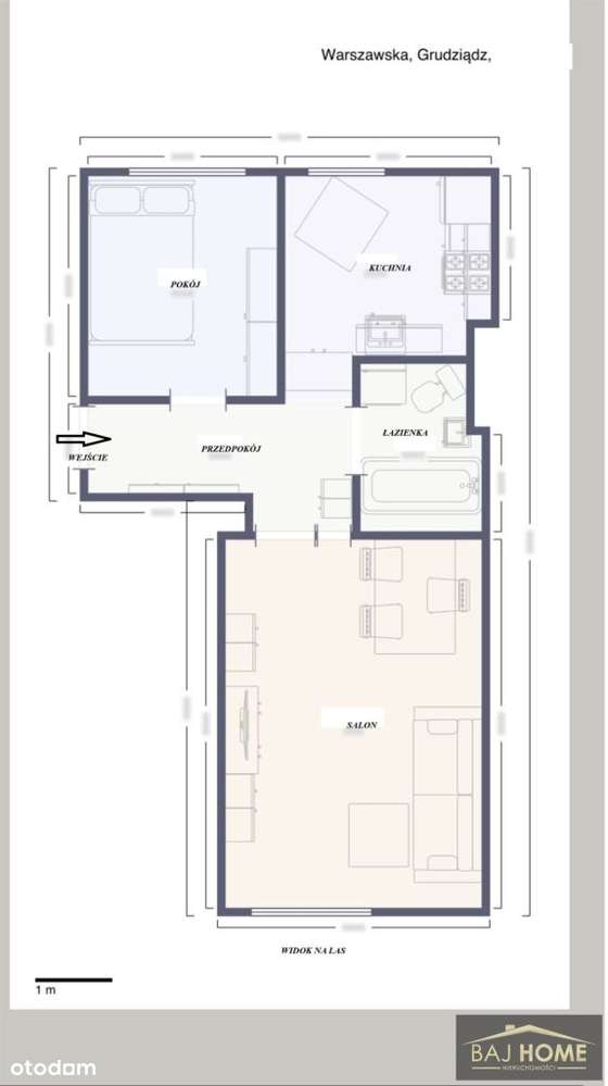 2-pokojowe mieszkanie na I p. os. Lotnisko-17