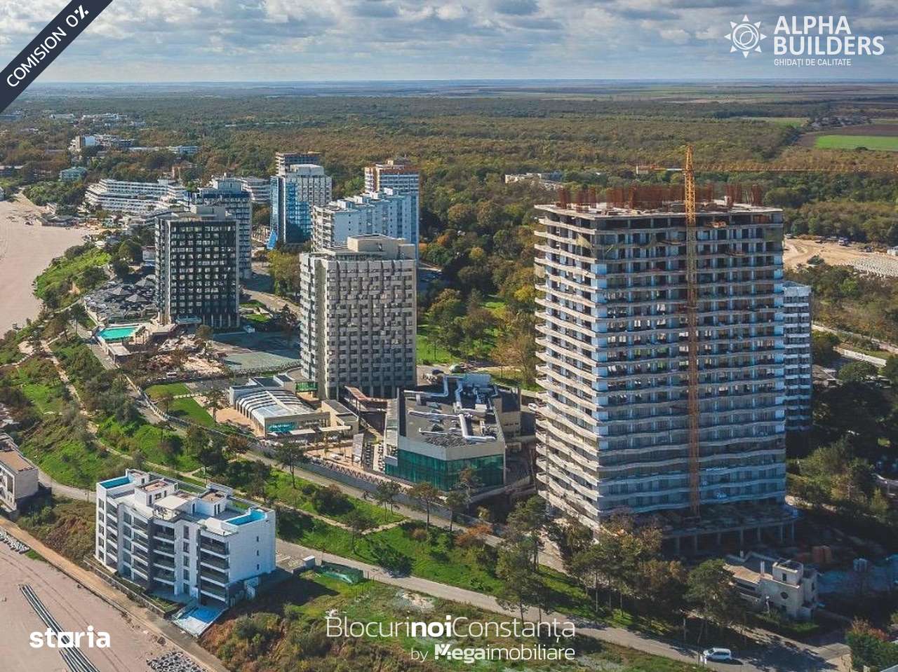 #Apartament cu vedere panoramică la mare - Olimp Tower, Alpha Builders - Imagine principală: 4/19