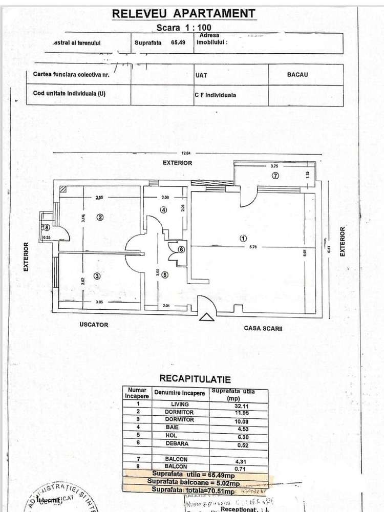 Apartament cu 3 camere de vânzare în zona Stefan cel Mare-19