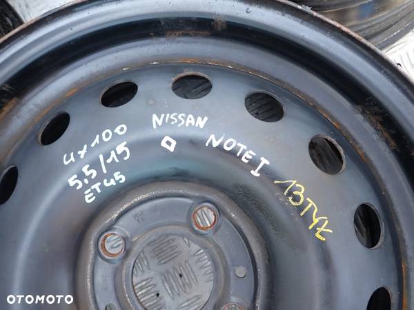 FELGI STALOWE NISSAN 4X100 5,5X15 ET 45 - 4