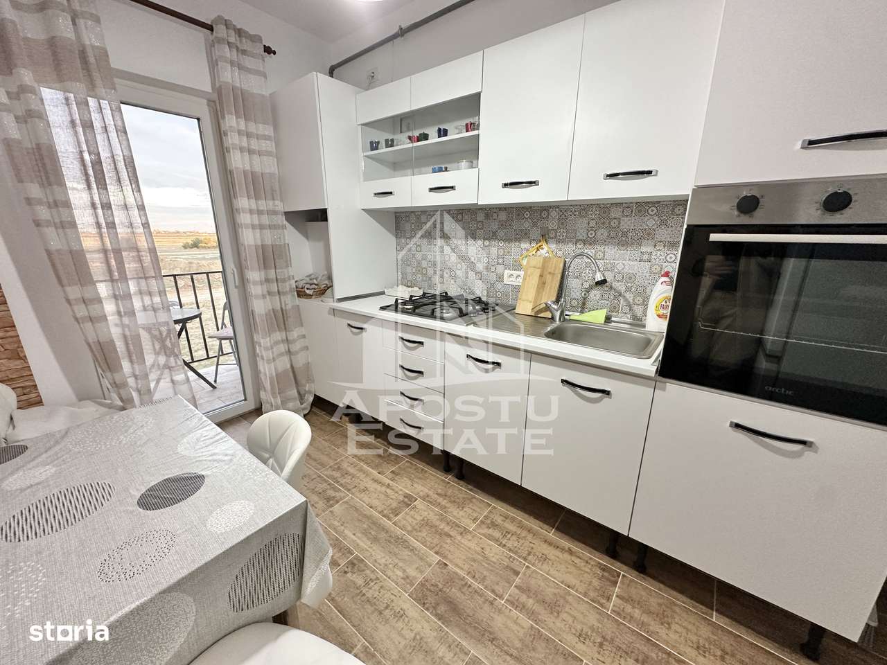 Apartament cu o camera mobilat, la etaj intermediar in Giroc la asfalt - Imagine principală: 5/8