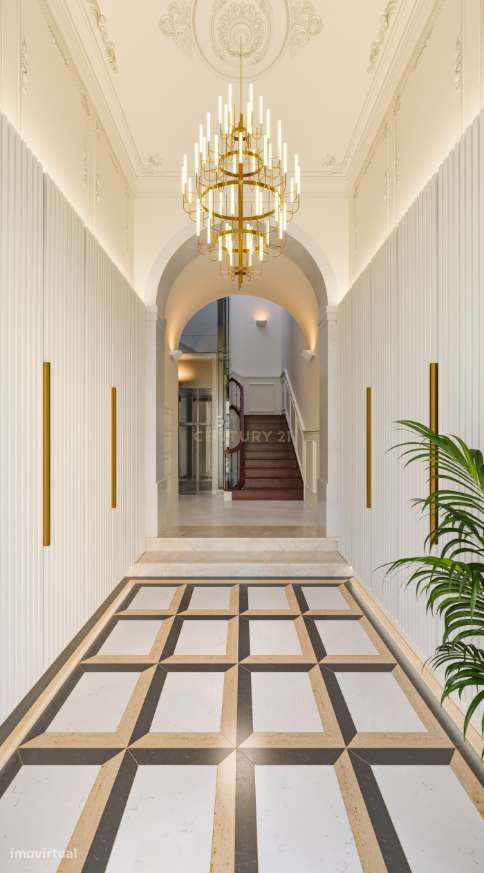 Luminoso T2 com varanda e arquitetura contemporânea.-4