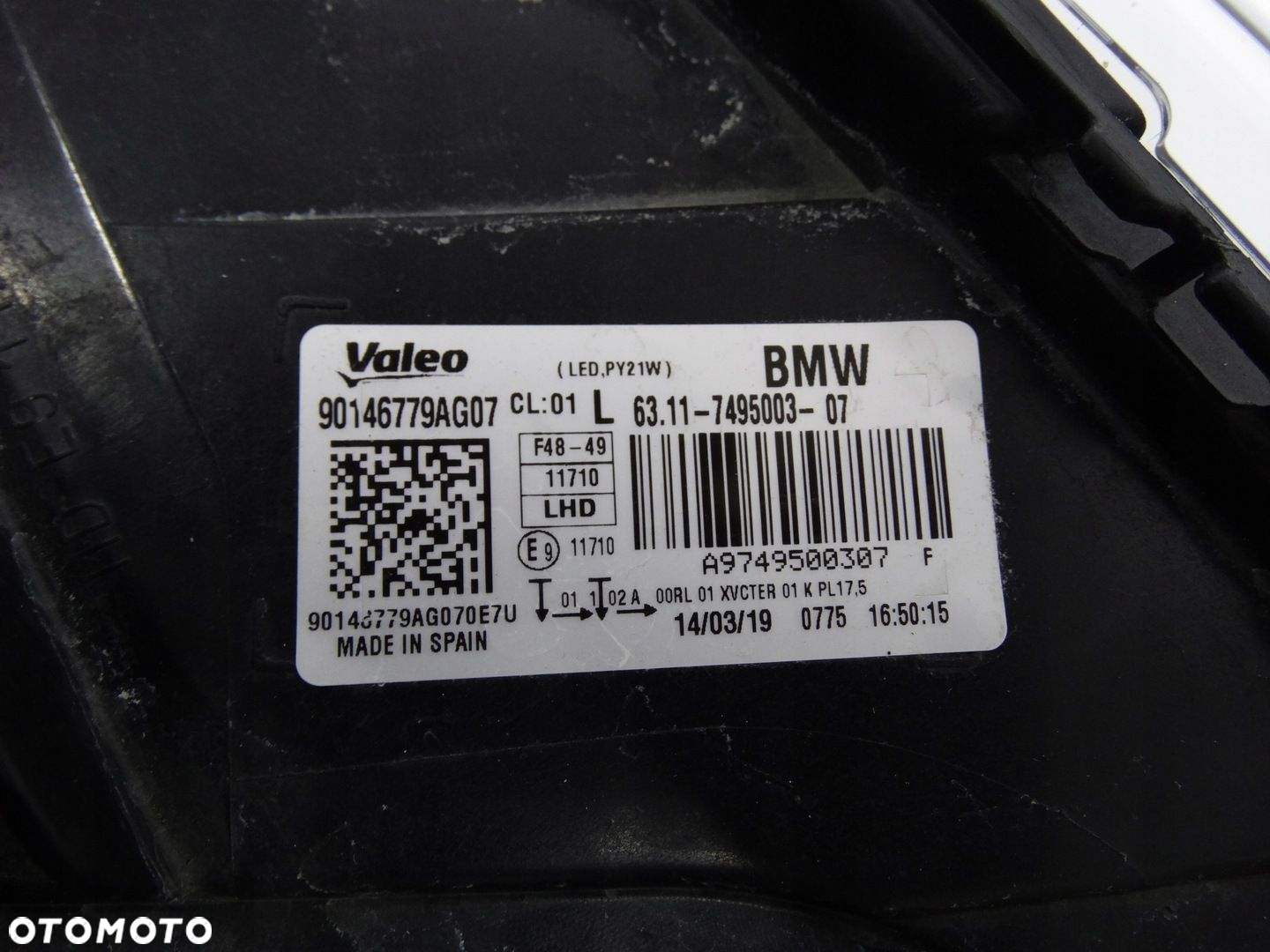 BMW X1 F48 15-19 lampa lewa Full LED 7495003 oryginalna - 15