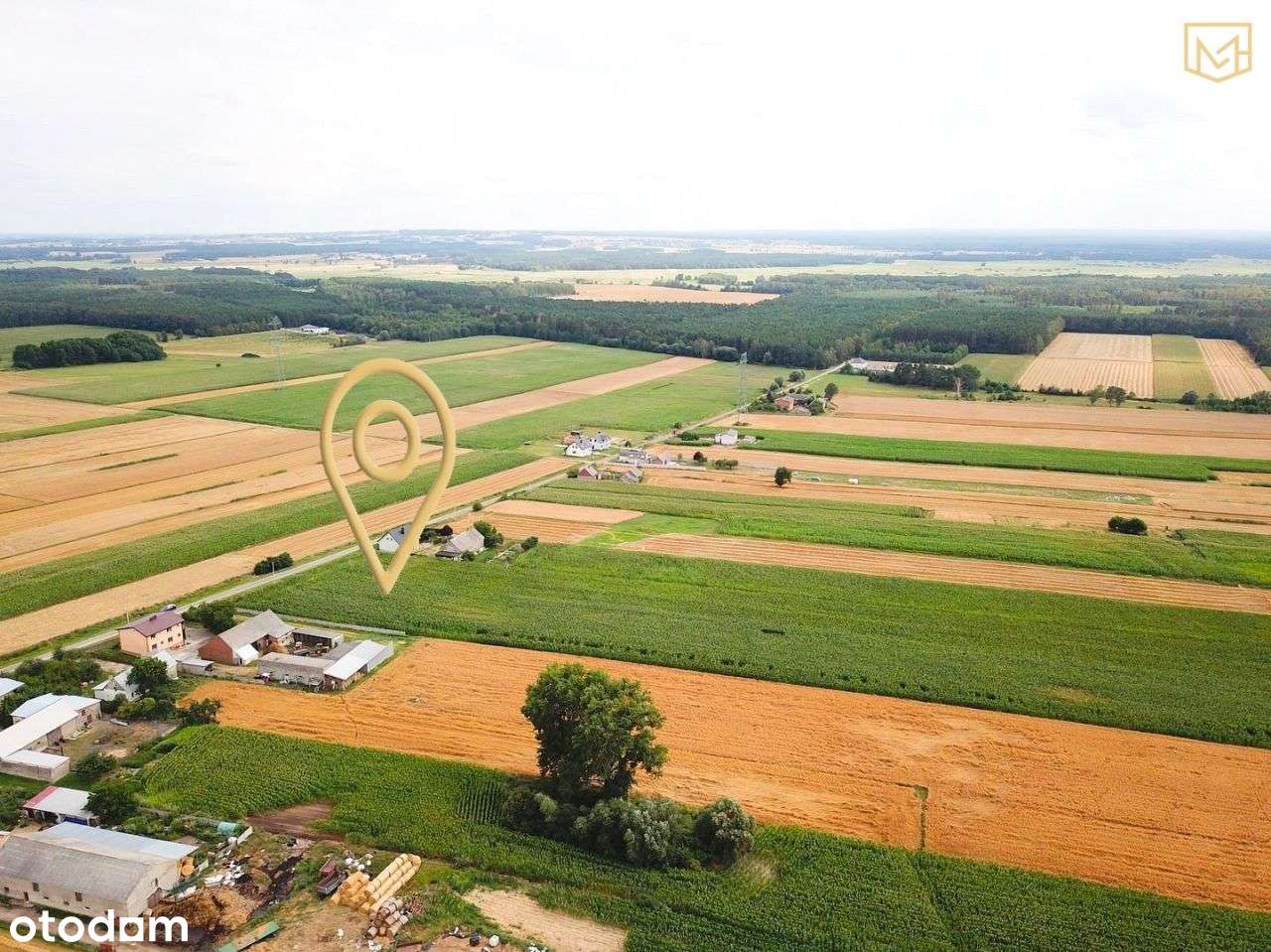 Działka z Wz pod budowę domu | Sadowie | 946 m2 - Pełny obrazek: 4/7